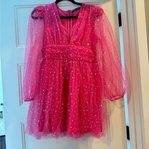 Sparkling Pink Tulle Dress